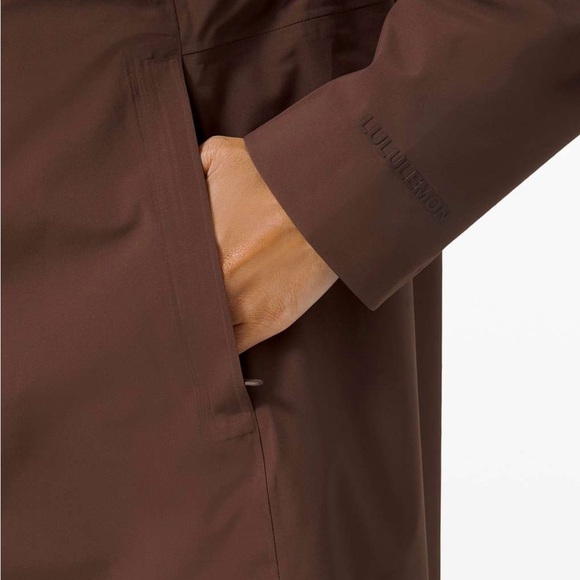lululemon athletica Maroon Hooded Rain Jacket - Picture 4 of 5